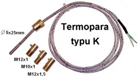  czujnik temperatury termopara typu K